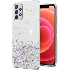 New Samsung Galaxy A53 Case Clear‎ Glitter Aesthetic (4009)